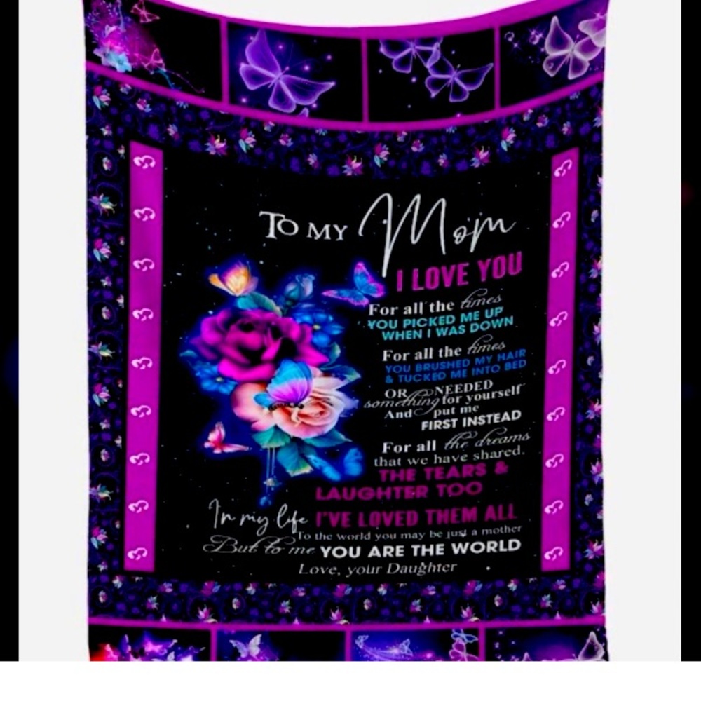 Beautiful mom throw blanket